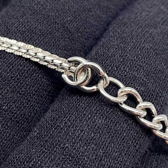 CHANEL CC Logo Necklace Metal ABE254 - Picture 5 of 9